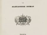 an old book with a black and white image of the title of a novel