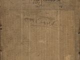 an old piece of cardboard with writing on it