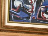 a picture of a painting on the wall of a room