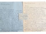une vieille lettre manuscrite d'un homme qui écrit sur un morceau de papier