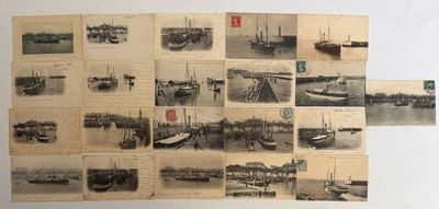 beaucoup de vieilles photos de bateaux sur l'eau