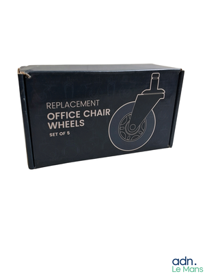 a black box with a black wheel on top of it