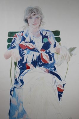 David HOCKNEY (né en 1937), d'après, "Célia", reprographie c…