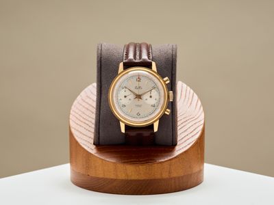 ROLLS Montre chronographe en plaqué or mouvement mécanique