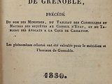an old book with a black and white title on it