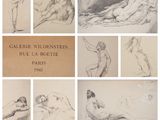 plusieurs dessins de nus et d'autres nus sont présentés dans un collage