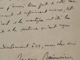 gros plan d'une lettre écrite à la main sur un morceau de papier