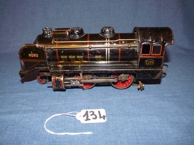 Ancienne Locomotive Électrique J De P + Tender 4683T – Époque 1 (1925) – Acier Noir – Modifié? Non – Pièce De Musée