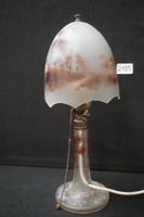 Jolie lampe antique en forme de champignon en verre mat pein…
