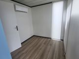 a room with a door and a window in it