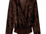 an image of a women ' s bodysuit with a hoodie on it