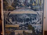 Affiche française représentant le château d'Orléans et ses environs