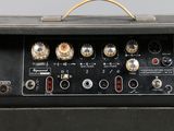 an image of a close up of a guitar amp with knobs and controls