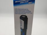 a close up of a box with a light inside of it