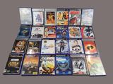 a lot of video games on the table together