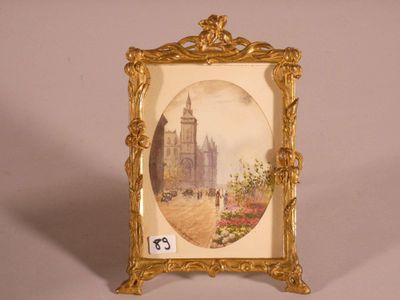a picture of a picture of a building in a picture frame