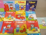 many children ' s books that are on the floor