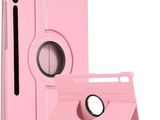 a pink ipad case with a circular ring on the front