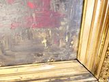 a picture of a painting on the wall of a room