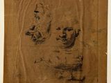 un vieux dessin représentant un homme et une femme assis sur un canapé
