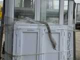 a picture of a white door on top of a pallet