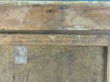 a picture of a painting on the wall with writing on it