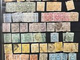 an image of a picture of a bunch of stamps on a black background