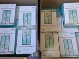 several boxes of electronic devices are stacked on top of each other
