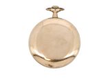 pocket watch on a chain on a white background