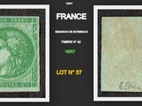 two different images of a green stamp with a woman on it