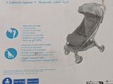 packaging of a babycare stroller in a box on a table