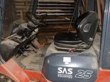 an image of a forklift in a garage