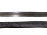 two different types of knives on a white background