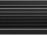 un gros plan d'un louet noir orné de lignes blanches
