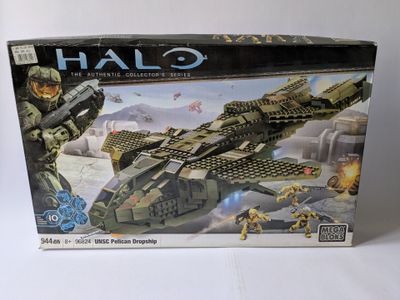 lego halo helicopter set in box with instructions and instructions
