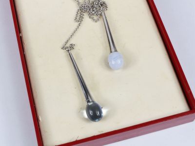 BACCARAT - Collier cravate composé d'une chaîne maille jaser…