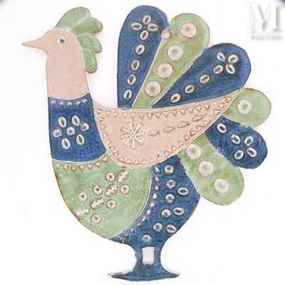 un oiseau bleu et vert posé sur une surface blanche