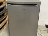 an image of a small refrigerator in a room