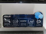 a sticker on the back of a laptop computer