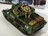 a model of a tank with a soldier on top of it