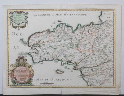 an old map of the british isles with the names of the towns