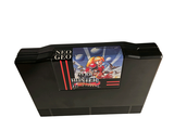 a video game on the back of a black case