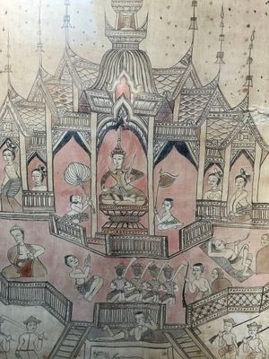 une image d'un tableau sur le mur d'un bâtiment