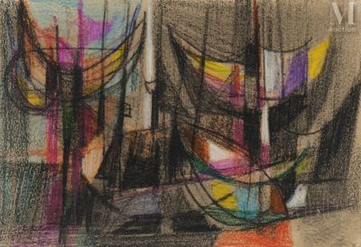 un dessin de deux vases de couleurs différentes