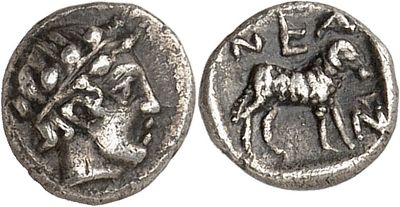 a silver coin with an image of a man on a horse