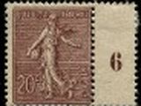 an old stamp with a man on it