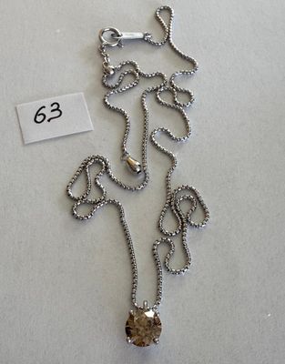 Chaîne en Platine 850/°° maille Colonne ( Réglable ) soutena…