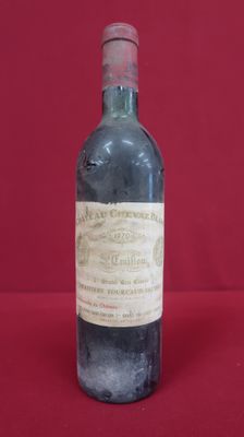 a bottle of wine that is sitting on a table