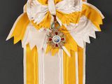 an image of a ribbon with a star on top of it