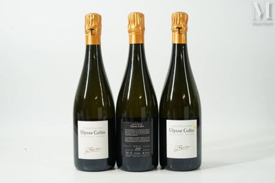 trois bouteilles de vin posées l'une à côté de l'autre sur une table